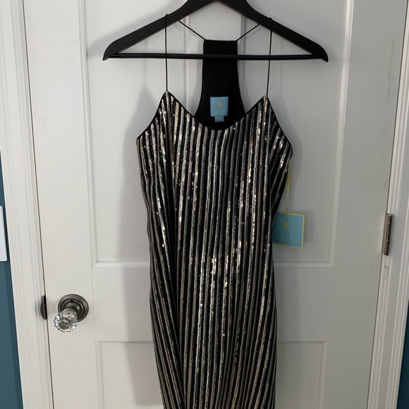CeCe Dresses & Skirts - Racer back sequin dress. NWT.